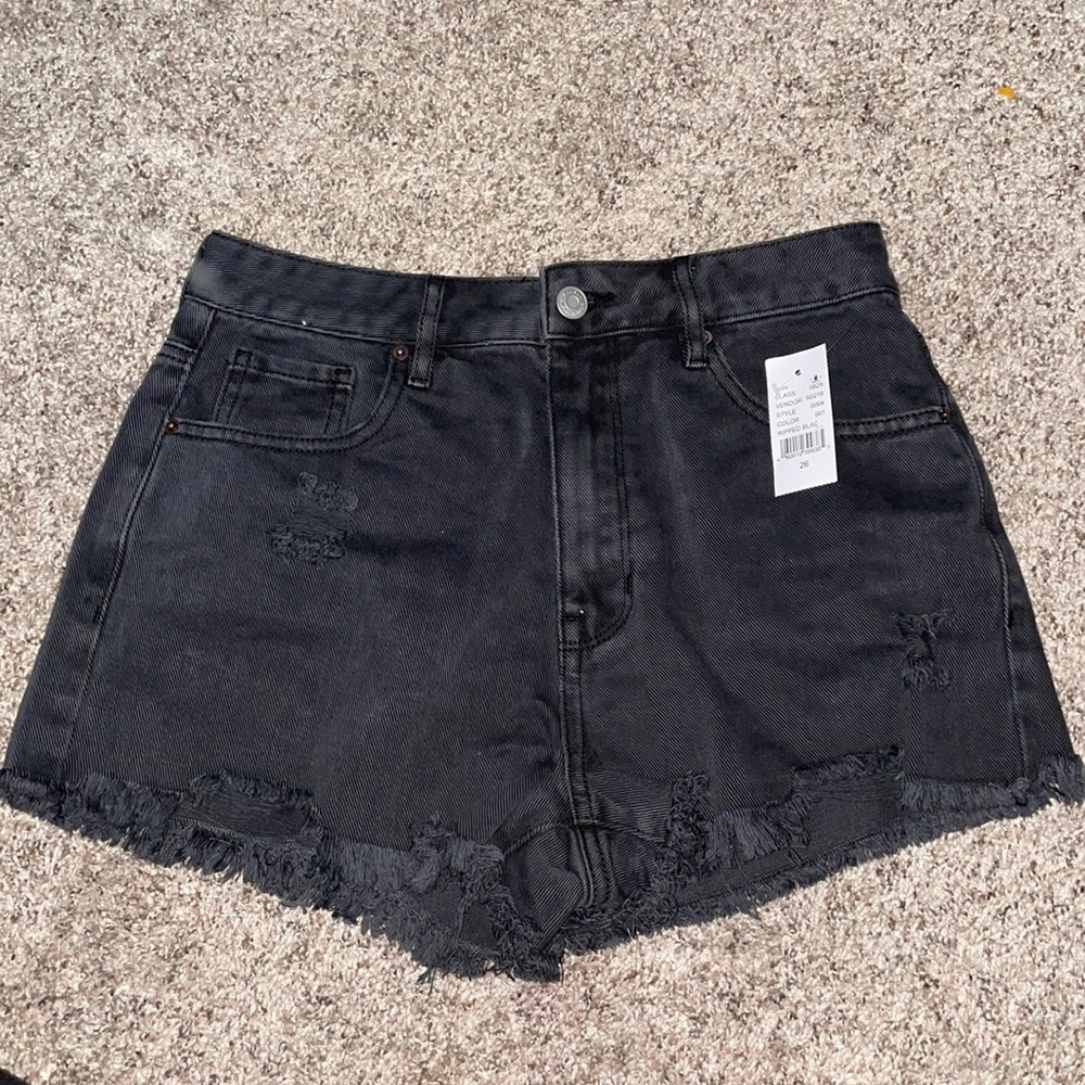 PacSun Black High Rise Festival Shorts
